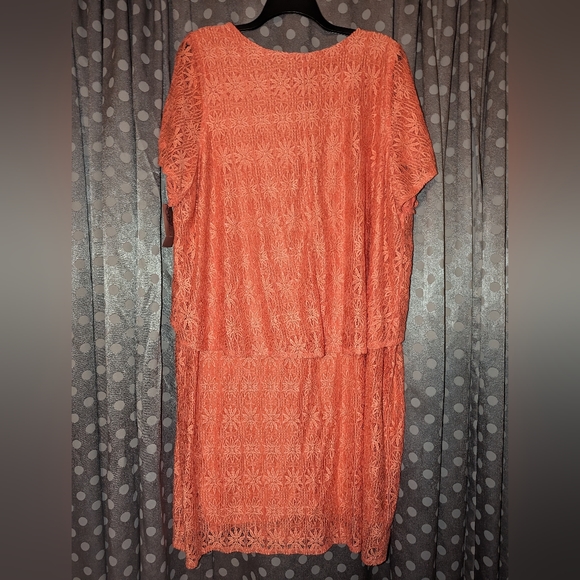 Crochet Peach Dress - Picture 2 of 12